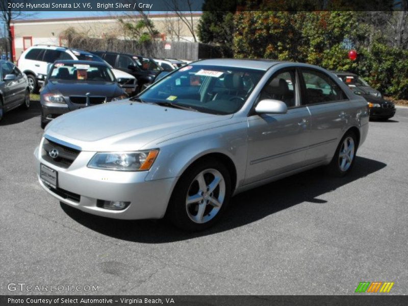 Bright Silver / Gray 2006 Hyundai Sonata LX V6