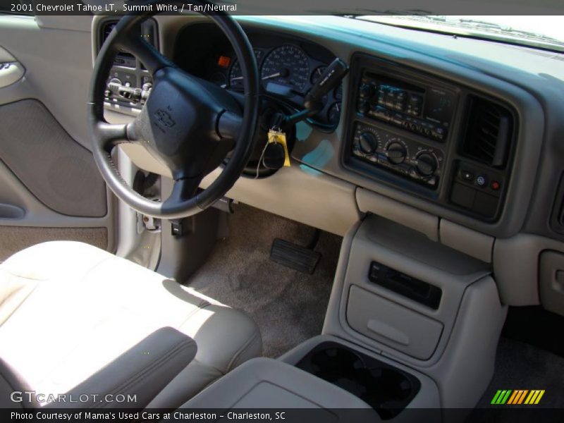 Summit White / Tan/Neutral 2001 Chevrolet Tahoe LT