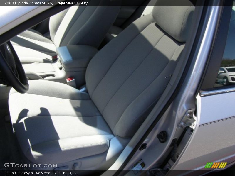 Bright Silver / Gray 2008 Hyundai Sonata SE V6
