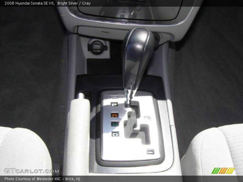 Bright Silver / Gray 2008 Hyundai Sonata SE V6