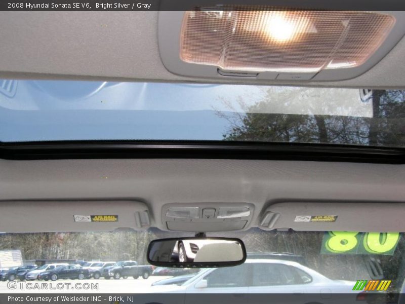 Bright Silver / Gray 2008 Hyundai Sonata SE V6