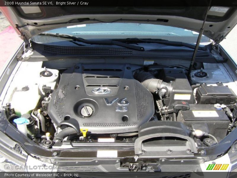 Bright Silver / Gray 2008 Hyundai Sonata SE V6