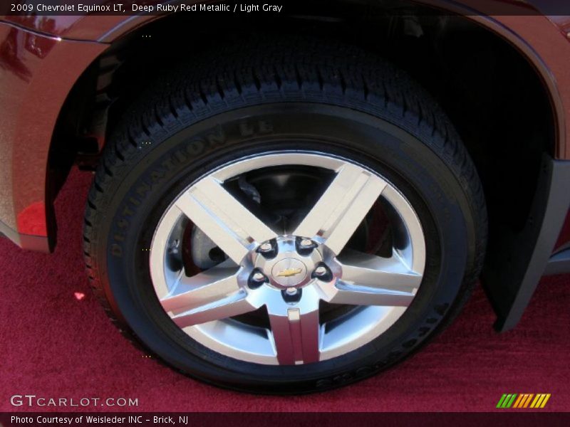 Deep Ruby Red Metallic / Light Gray 2009 Chevrolet Equinox LT