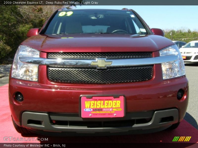 Deep Ruby Red Metallic / Light Gray 2009 Chevrolet Equinox LT