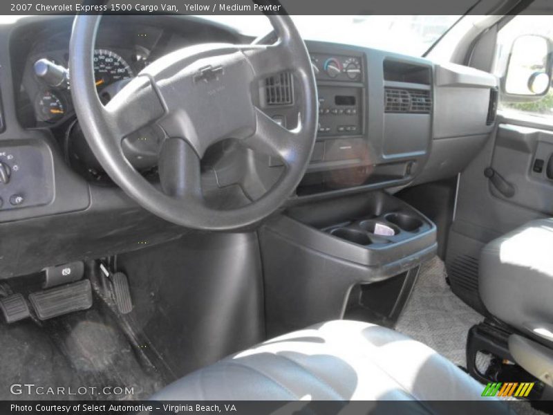 Yellow / Medium Pewter 2007 Chevrolet Express 1500 Cargo Van