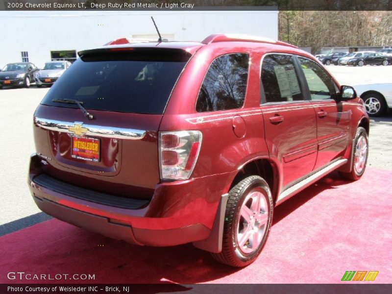 Deep Ruby Red Metallic / Light Gray 2009 Chevrolet Equinox LT