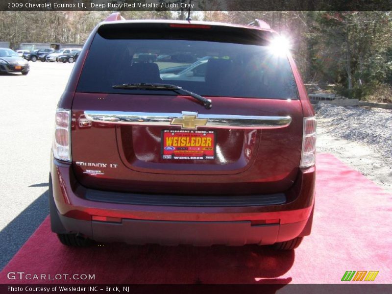 Deep Ruby Red Metallic / Light Gray 2009 Chevrolet Equinox LT