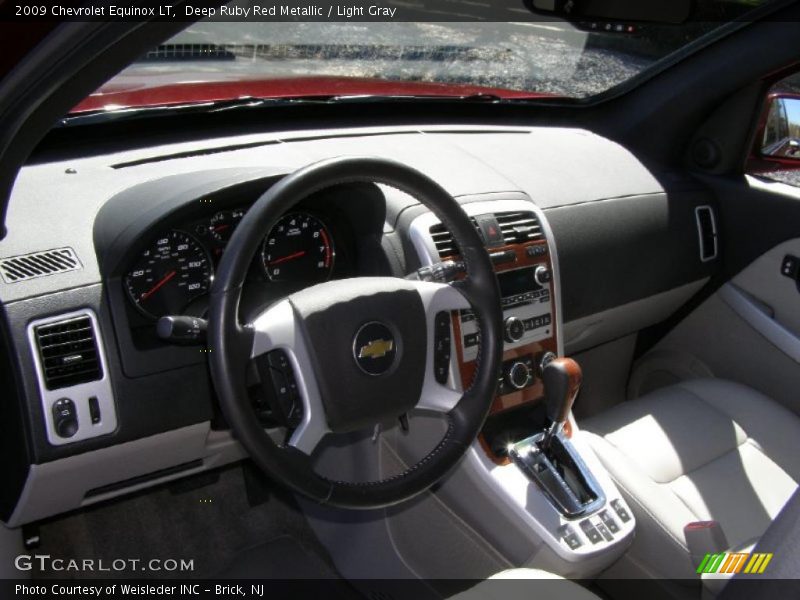 Deep Ruby Red Metallic / Light Gray 2009 Chevrolet Equinox LT