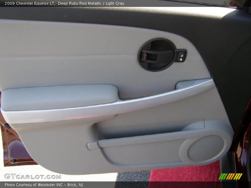 Deep Ruby Red Metallic / Light Gray 2009 Chevrolet Equinox LT
