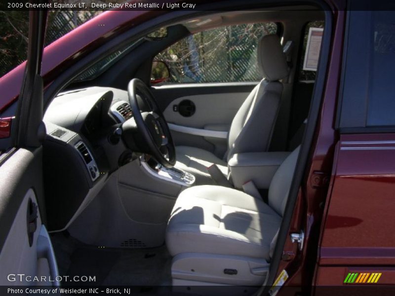 Deep Ruby Red Metallic / Light Gray 2009 Chevrolet Equinox LT