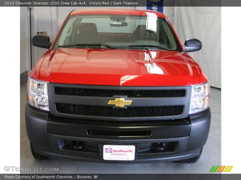 Victory Red / Dark Titanium 2010 Chevrolet Silverado 1500 Crew Cab 4x4