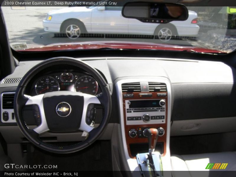 Deep Ruby Red Metallic / Light Gray 2009 Chevrolet Equinox LT