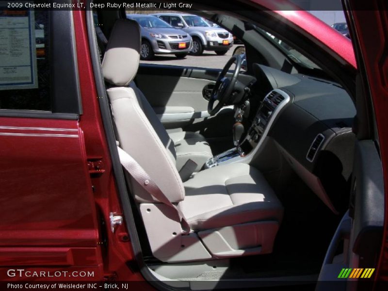 Deep Ruby Red Metallic / Light Gray 2009 Chevrolet Equinox LT