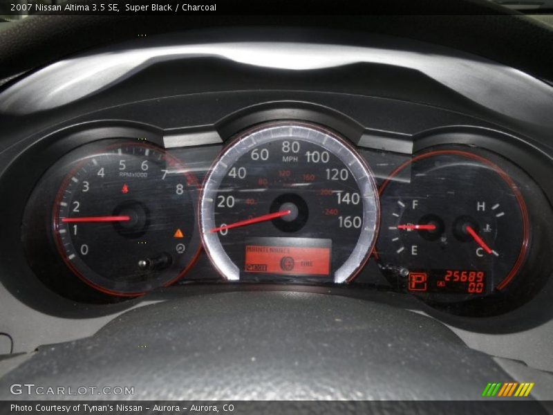 Super Black / Charcoal 2007 Nissan Altima 3.5 SE