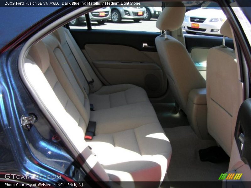 Dark Blue Ink Metallic / Medium Light Stone 2009 Ford Fusion SE V6 AWD