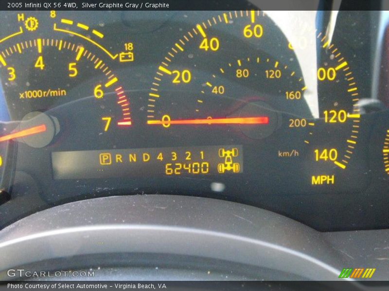 Silver Graphite Gray / Graphite 2005 Infiniti QX 56 4WD