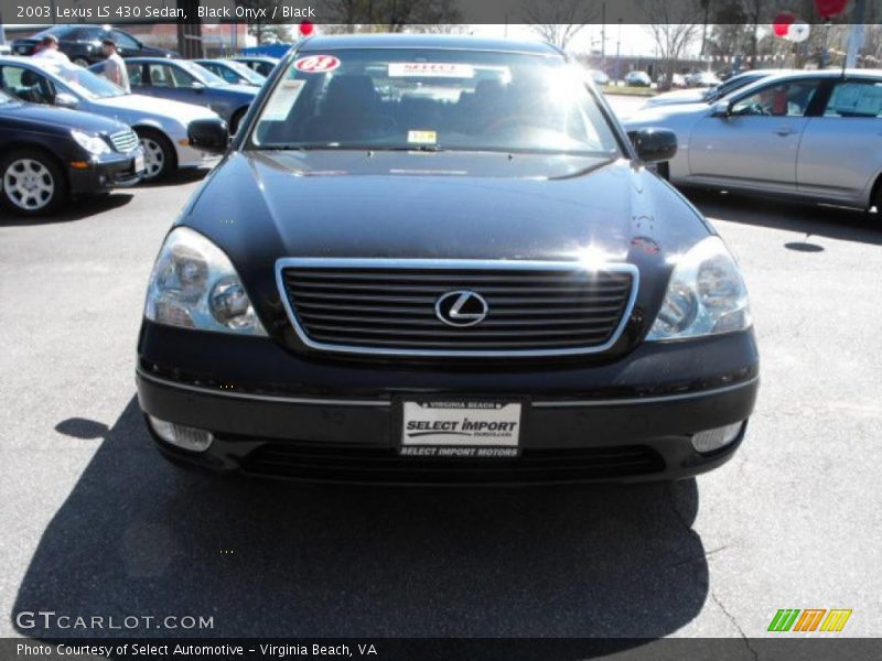 Black Onyx / Black 2003 Lexus LS 430 Sedan