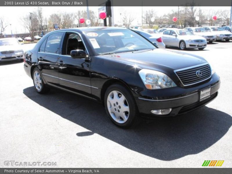 Black Onyx / Black 2003 Lexus LS 430 Sedan