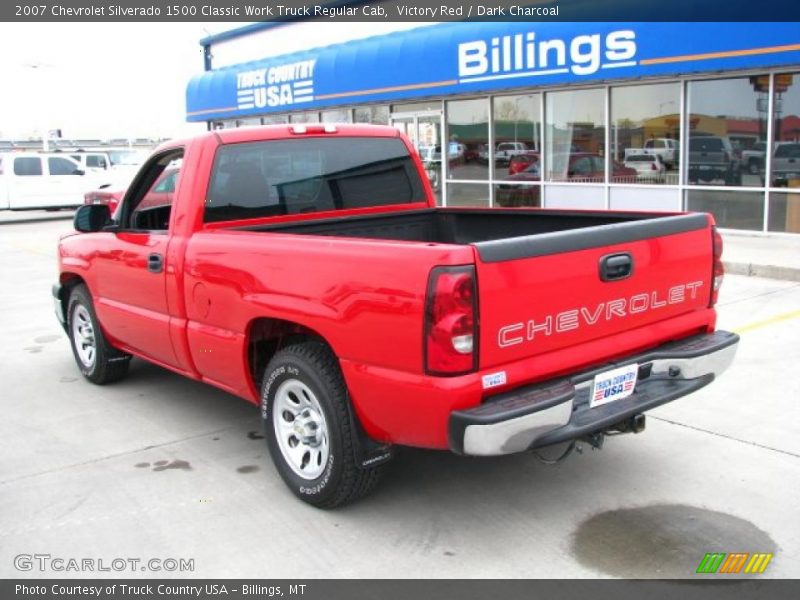 Victory Red / Dark Charcoal 2007 Chevrolet Silverado 1500 Classic Work Truck Regular Cab
