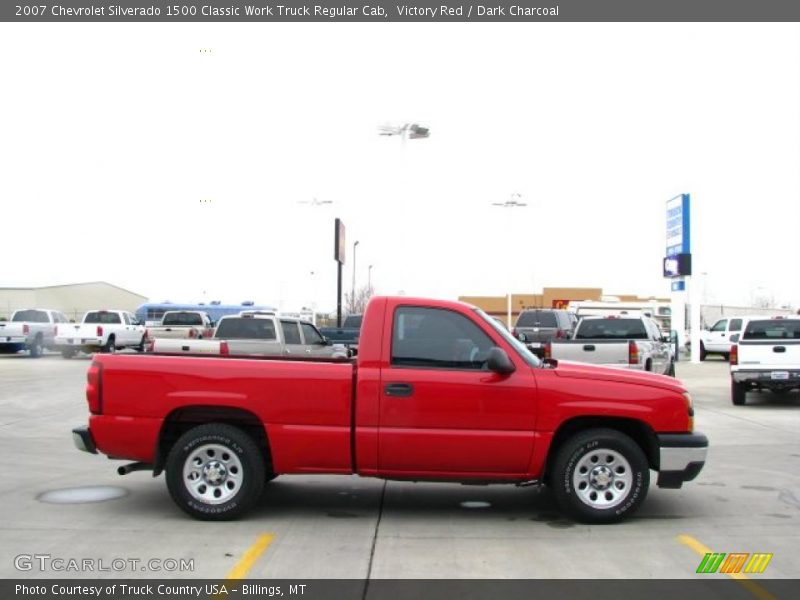 Victory Red / Dark Charcoal 2007 Chevrolet Silverado 1500 Classic Work Truck Regular Cab