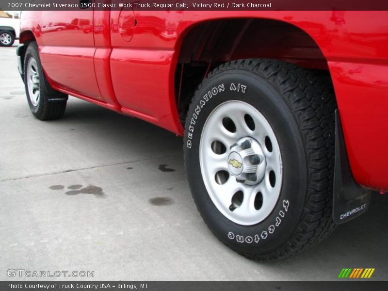 Victory Red / Dark Charcoal 2007 Chevrolet Silverado 1500 Classic Work Truck Regular Cab