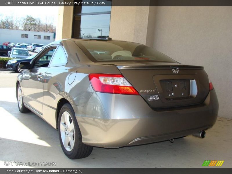 Galaxy Gray Metallic / Gray 2008 Honda Civic EX-L Coupe
