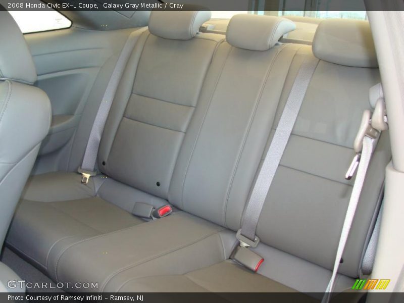 Galaxy Gray Metallic / Gray 2008 Honda Civic EX-L Coupe