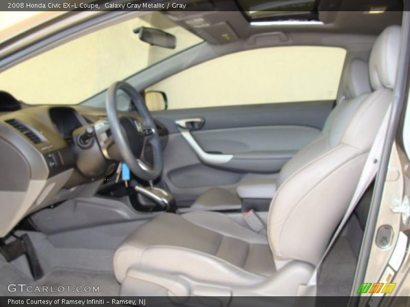 Galaxy Gray Metallic / Gray 2008 Honda Civic EX-L Coupe