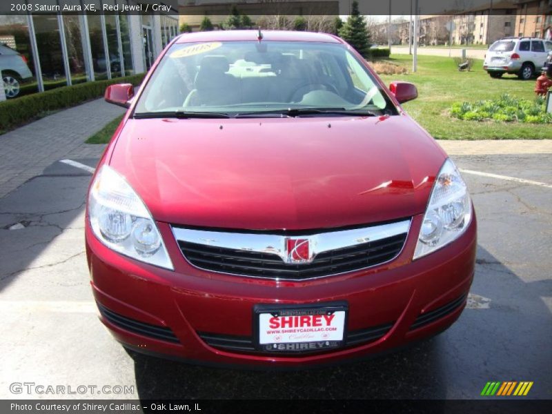 Red Jewel / Gray 2008 Saturn Aura XE