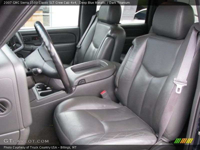 Deep Blue Metallic / Dark Titanium 2007 GMC Sierra 1500 Classic SLT Crew Cab 4x4