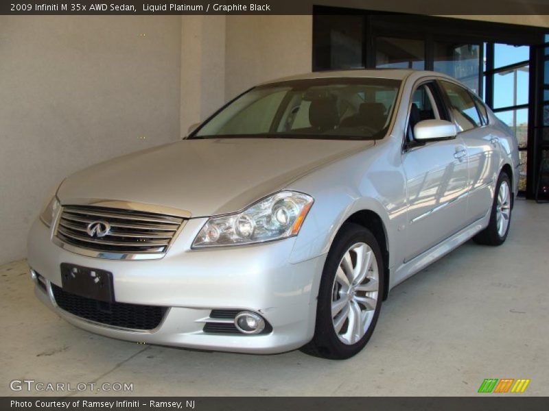 Liquid Platinum / Graphite Black 2009 Infiniti M 35x AWD Sedan