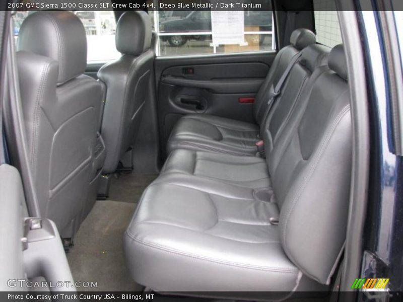 Deep Blue Metallic / Dark Titanium 2007 GMC Sierra 1500 Classic SLT Crew Cab 4x4