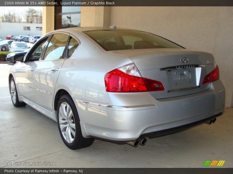 Liquid Platinum / Graphite Black 2009 Infiniti M 35x AWD Sedan