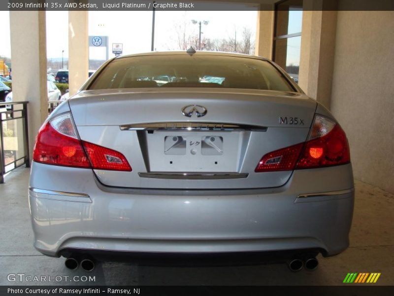 Liquid Platinum / Graphite Black 2009 Infiniti M 35x AWD Sedan