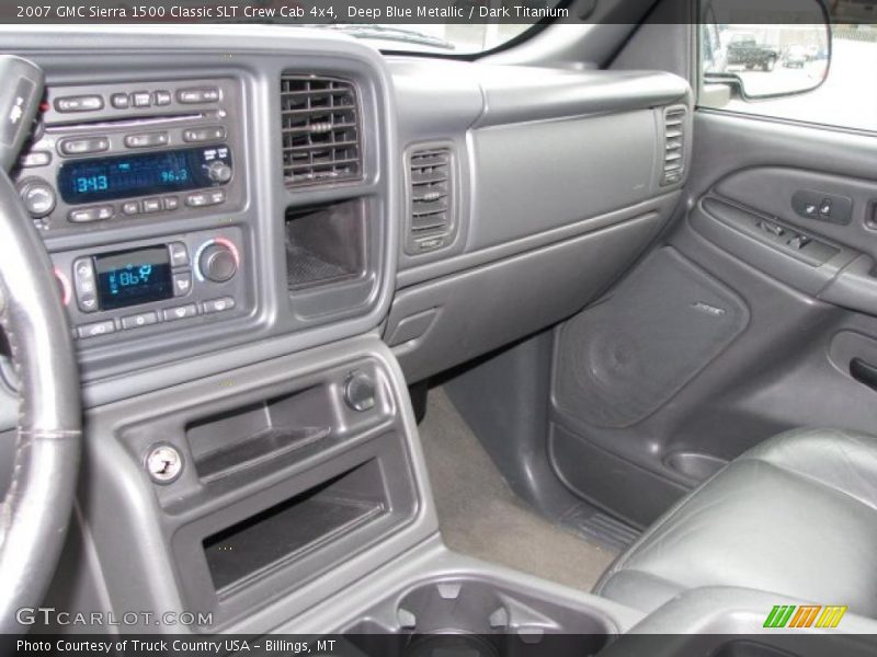 Deep Blue Metallic / Dark Titanium 2007 GMC Sierra 1500 Classic SLT Crew Cab 4x4
