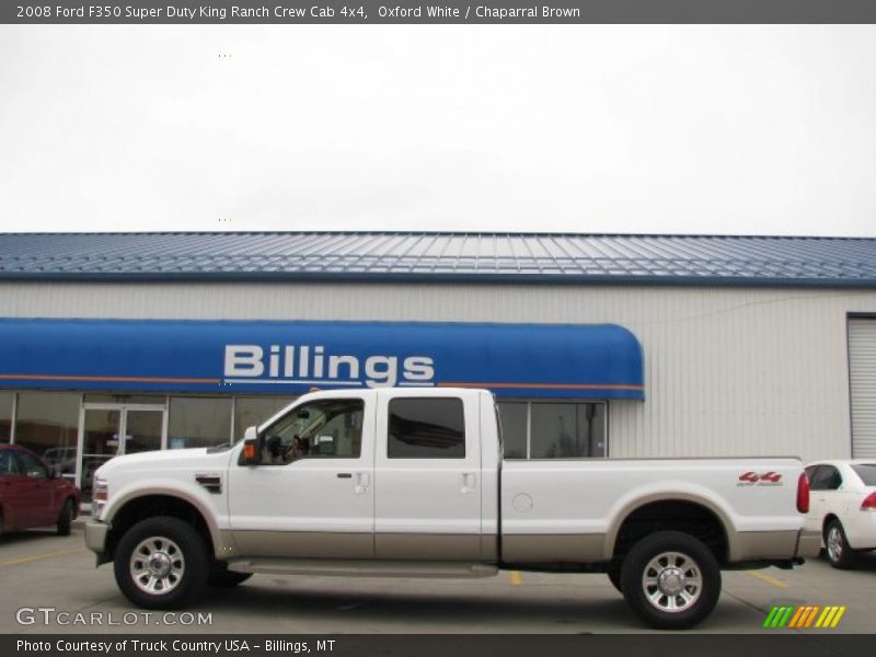 Oxford White / Chaparral Brown 2008 Ford F350 Super Duty King Ranch Crew Cab 4x4