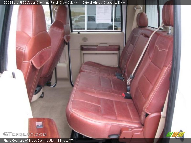 Oxford White / Chaparral Brown 2008 Ford F350 Super Duty King Ranch Crew Cab 4x4