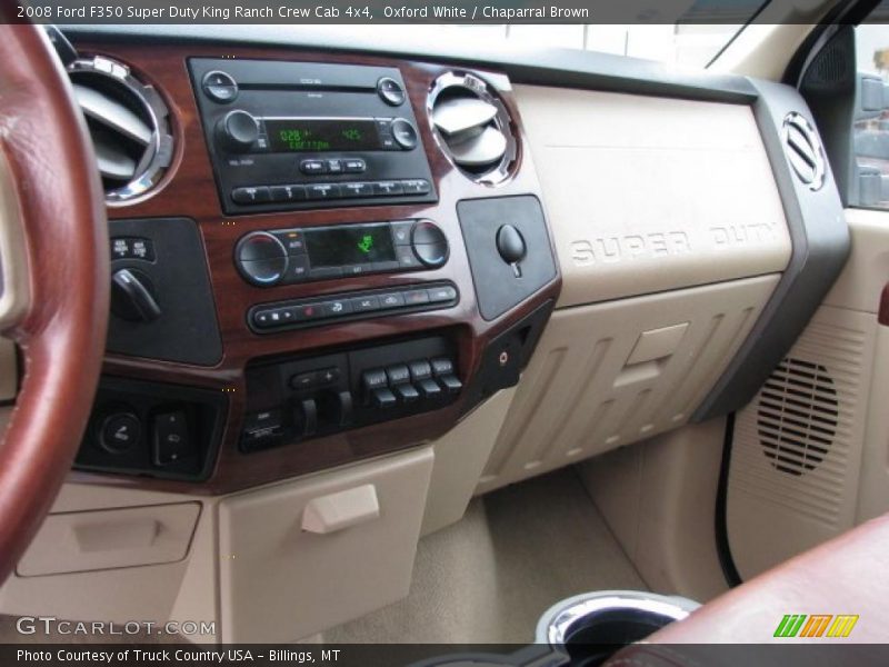 Oxford White / Chaparral Brown 2008 Ford F350 Super Duty King Ranch Crew Cab 4x4