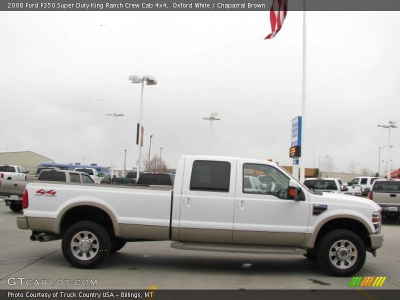 Oxford White / Chaparral Brown 2008 Ford F350 Super Duty King Ranch Crew Cab 4x4