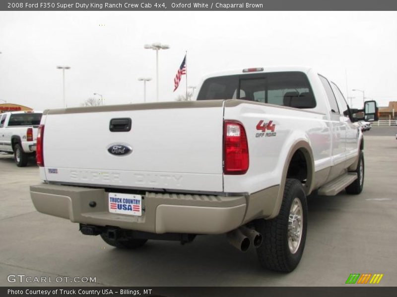 Oxford White / Chaparral Brown 2008 Ford F350 Super Duty King Ranch Crew Cab 4x4