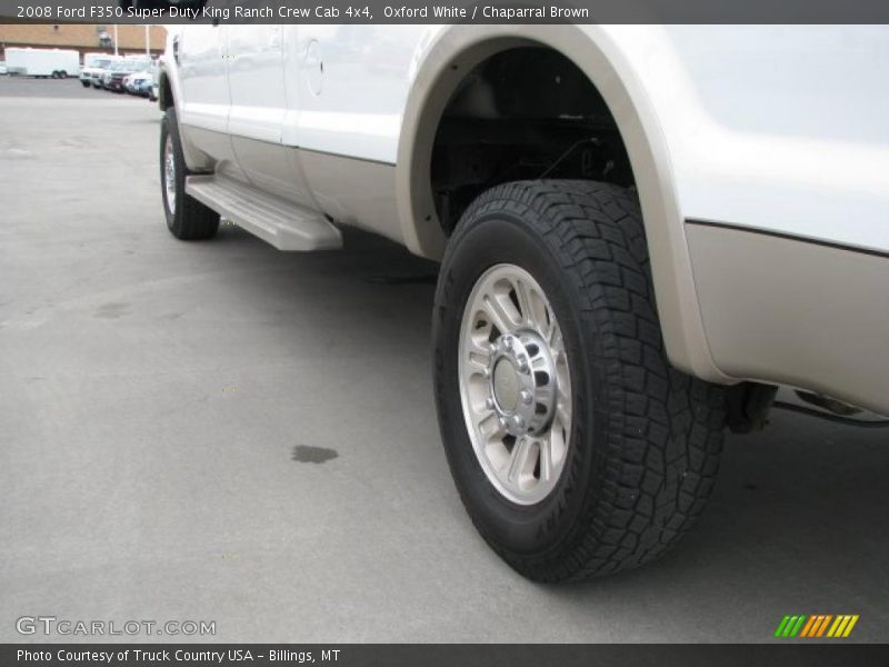 Oxford White / Chaparral Brown 2008 Ford F350 Super Duty King Ranch Crew Cab 4x4