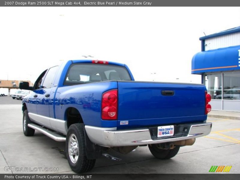 Electric Blue Pearl / Medium Slate Gray 2007 Dodge Ram 2500 SLT Mega Cab 4x4