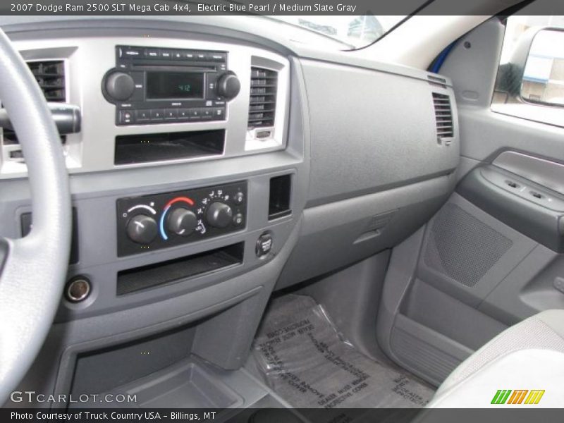 Electric Blue Pearl / Medium Slate Gray 2007 Dodge Ram 2500 SLT Mega Cab 4x4