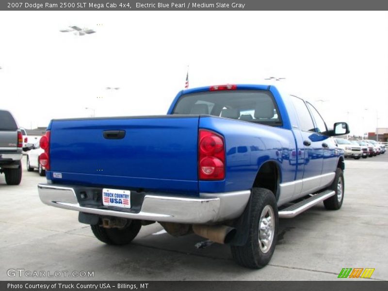 Electric Blue Pearl / Medium Slate Gray 2007 Dodge Ram 2500 SLT Mega Cab 4x4