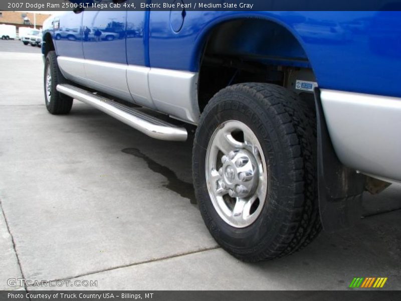 Electric Blue Pearl / Medium Slate Gray 2007 Dodge Ram 2500 SLT Mega Cab 4x4