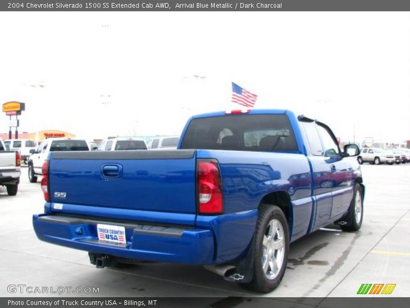 Arrival Blue Metallic / Dark Charcoal 2004 Chevrolet Silverado 1500 SS Extended Cab AWD