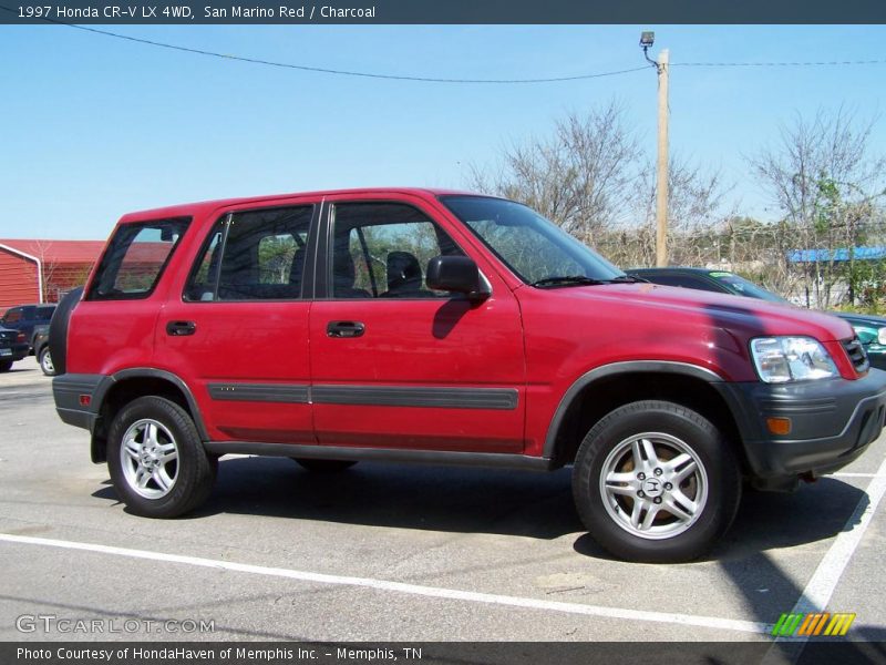 San Marino Red / Charcoal 1997 Honda CR-V LX 4WD