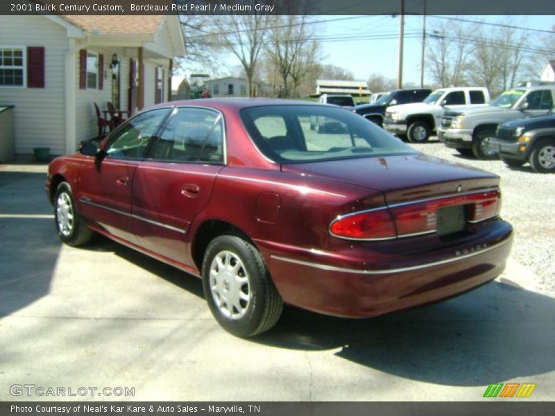 Bordeaux Red Pearl / Medium Gray 2001 Buick Century Custom