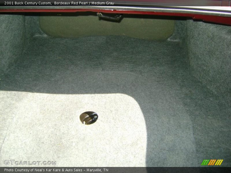 Bordeaux Red Pearl / Medium Gray 2001 Buick Century Custom