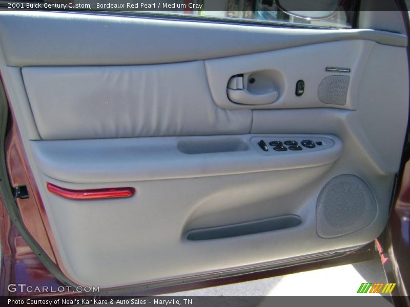 Bordeaux Red Pearl / Medium Gray 2001 Buick Century Custom